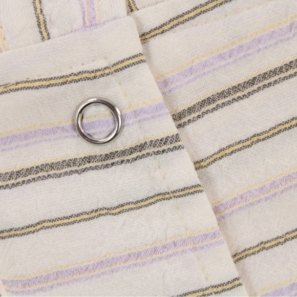 A.L.C. Carissa Long Sleeve Top in Lavender/Ivory Stripes Size 0 - Picture 7 of 13